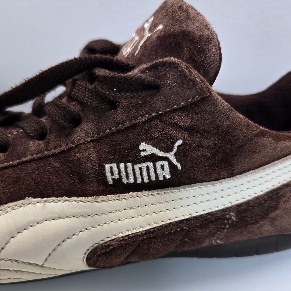 Vintage Y2K Puma Speedcat OG Racing Sneakers Womens 7.5 Chocolate Brown Suede - Picture 6 of 10